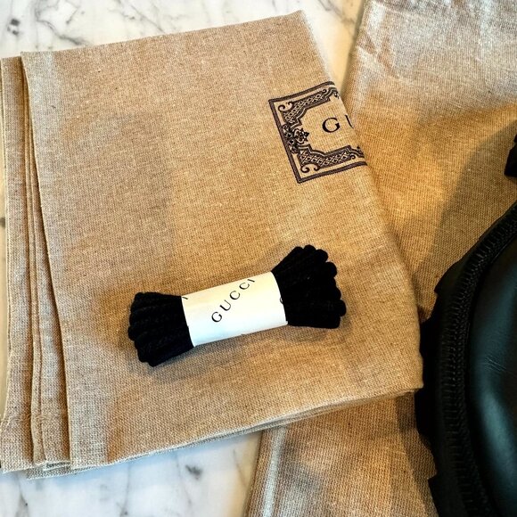 Gucci Women's GG Ankle Boot - Black Supreme Canvas - Size: 39 = 9 US - Picture 12 of 13